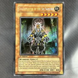 Grandmaster of the Six Samurai STON-EN000 Secret Strike of Neos 1st ED YuGiOh! - Image 1