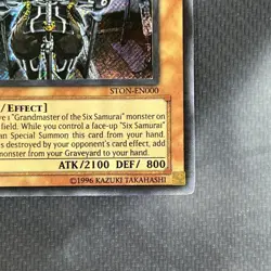 Grandmaster of the Six Samurai STON-EN000 Secret Strike of Neos 1st ED YuGiOh! - Image 5