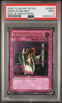 Enervating Mist SOD-EN053 1st Edition-ultimate Rare Yugioh PSA 9 *278 - Image 1