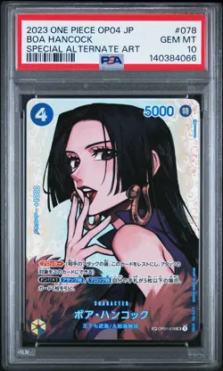 2023 ONE PIECE JPN OP04-KINGDOMS OF INTRIGUE #078 BOA HANCOCK PSA 10 - Image 1