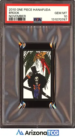 One Piece 2010 Brook November One Piece Hanafuda GEM MINT PSA 10 - Image 1