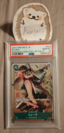 PSA 10 Ryuma P-072 Premium Card Collection Best Selection Vol.3 ONE PIECE Promo - Image 2