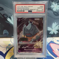 One Piece Minorhinoceros | OP03-069 | 2023 Offline Regional Finalist | PSA 10 - Image 1