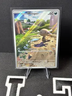 Paldean Wooper 102/094 Phantasmal Flames Illustration Rare Full Art Pokemon Card - Image 1
