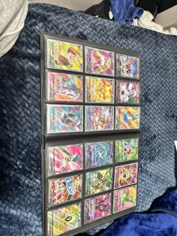 Pokemon TCG Card Lot Binder V VMAX EX Rainbow Full Art Charizard Pikachu - Image 4