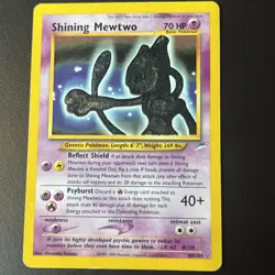 Shining Mewtwo Neo Destiny 109 Holo Unlimited Shiny Secret Rare Pokemon Card - Image 1