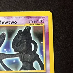 Shining Mewtwo Neo Destiny 109 Holo Unlimited Shiny Secret Rare Pokemon Card - Image 3