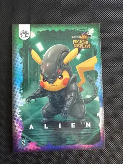 Pokemon Cosplay(Pikachu) Electric- #2 Alien-Fan Art Card From Peru - Image 1