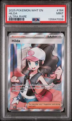Pokemon TCG Hilda Trainer Card White Flare Full Art Ultra Rare SV 164/086 - Image 1