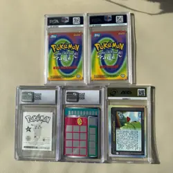 Pokemon Graded Card Lot (5) PSA CGC Vintage Movie Promo Anime Japanese Slabs EX - Image 2