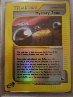 Pokemon Card Mystery Zone #137 Uncommon Skyridge Reverse Foil PSA 9 Vintage - Image 2