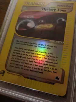 Pokemon Card Mystery Zone #137 Uncommon Skyridge Reverse Foil PSA 9 Vintage - Image 3