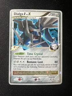 Pokemon TCG Dialga G LV.X Ultra Rare Holo Card 122/127 Platinum - Image 1
