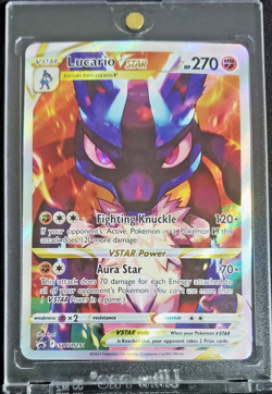 Pokemon Card Holo Sword & Shield Black Star Promo Lucario VSTAR SWSH291 - Image 1