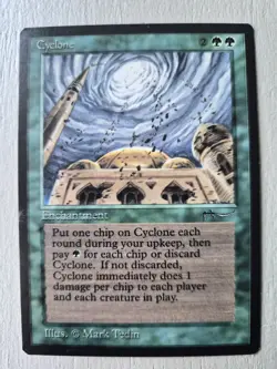 MTG Cyclone Card Arabian Nights Edition NM Condition - Image 1