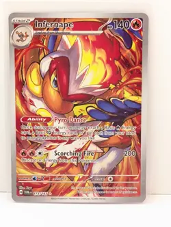 2024 Infernape Holo Pokemon Trading Card-Scarlet & Violet Twilight Masquerade - Image 2