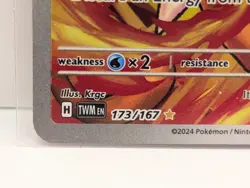 2024 Infernape Holo Pokemon Trading Card-Scarlet & Violet Twilight Masquerade - Image 4
