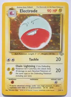 Electrode Pokemon Jungle 2/64 Unlimited Holo Rare Pokemon TCG Card - Image 1