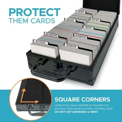 CARDKINGPRO TEXT | PRO | 2000 Sports Pokemon TCG Game Card Storage Case Black - Image 3