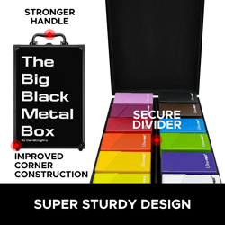 CARDKINGPRO TEXT | PRO | 2000 Sports Pokemon TCG Game Card Storage Case Black - Image 4