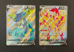 Dragapult & Zamazenta - Pokemon TCG - 2 Card Lot (Full Art Shiny Rare V Holo) - Image 1
