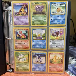 HUGE WOTC Vintage Pokemon Binder Lot Base Jungle Fossil 1999 TCG ENGLISH Cards - Image 1