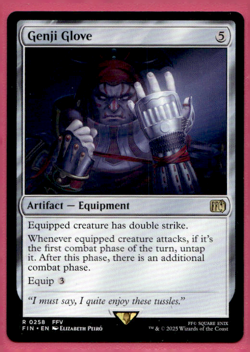 GENJI GLOVE FINAL FANTASY FIN RARE ARTIFACT EQUIPMENT MTG 258 - Image 1