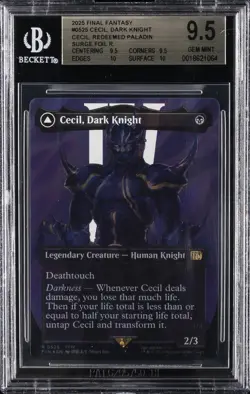 2025 MTG: FINAL FANTASY CECIL DARK KNIGHT CECIL REDEEMED PALADIN BGS 9.5 - Image 1