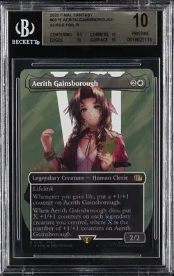 2025 MTG: FINAL FANTASY SURGE FOIL #0519 AERITH GAINSBOROUGH BGS 10 - Image 1