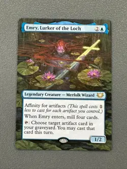 Emry Lurker of the Loch MTG Edge of Eternities Hand Painted Extended Altered Art - Image 1