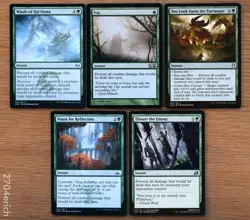 Set of 5 Green Instant Fog Spells *NM* (English Magic the Gathering MTG) - Image 1