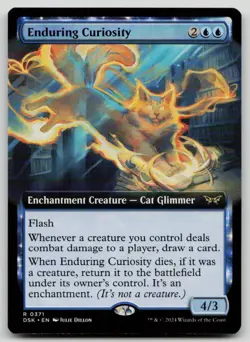 Enduring Curiosity (Extended Art) R Duskmourn: House of Horror 371 NM - Image 1