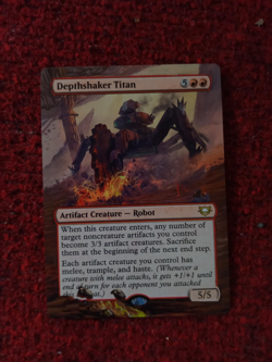 Depthshaker Titan MTG Edge of Eternities Commander Hand Painted Full Altered Art - Image 2