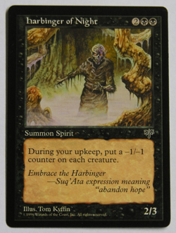 Harbinger of Night - Mirage - 1996 MTG Magic the Gathering NM/Mint Never Played - Image 1