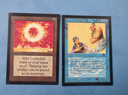 MTG Internatioonal Edition, Mahamoti Djinn and Sol Ring! 1994 Vintage Magic! - Image 1