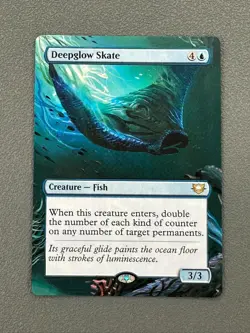 Deepglow Skate 70 MTG Edge of Eternities Commander Hand Painted Full Altered Art - Image 1