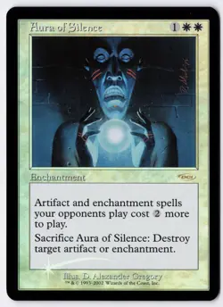 Aura of Silence - Foil - MTG Friday Night Magic 2002 - RareCo - Image 1