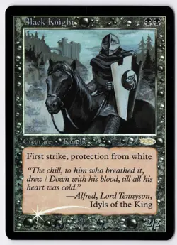 Black Knight - Foil - MTG Friday Night Magic 2002 - RareCo - Image 1