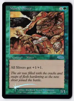 Muscle Sliver - Foil - MTG Friday Night Magic 2003 - RareCo - Image 1