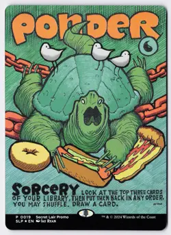 Ponder - Foil - Borderless - MTG Secret Lair Showdown - RareCo - Image 1