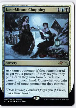 Last-Minute Chopping - Foil - MTG Special Occasions: Happy Holidays - RareCo - Image 1