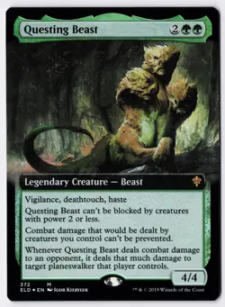 Questing Beast - Foil - Extended Art - MTG Throne of Eldraine - RareCo - Image 1