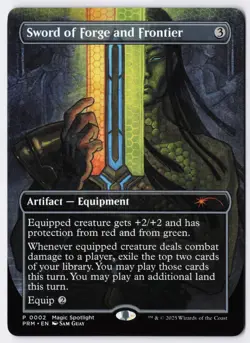 Sword of Forge and Frontier - Borderless - MTG Magic Spotlight: Dragons - RareCo - Image 1