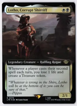 Lotho, Corrupt Shirriff - Foil-Extended Art - MTG Universes Beyond: LOTR -RareCo - Image 1