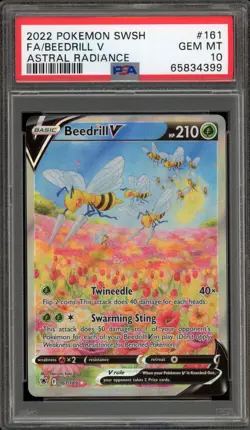 Pokemon Beedrill V Astral Radiance Full Alt Art #161 PSA 10 Gem Mint - Image 1