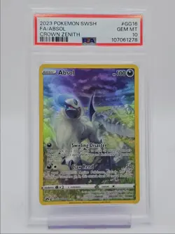 ABSOL 2023 POKEMON SWSH CROWN ZENITH GALARIAN GALLERY GG16/GG70 PSA 10 Q0004 - Image 1