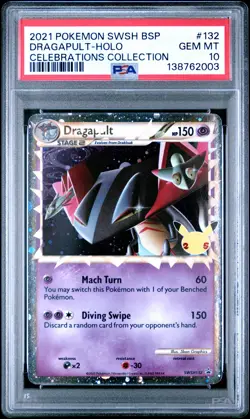 Dragapult Holo SWSH132 Celebrations Collection Pokemon PSA 10 *003 - Image 1
