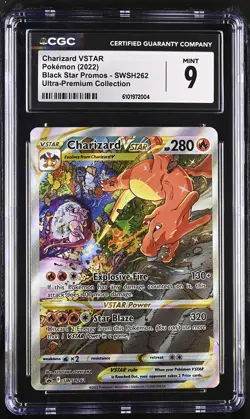 Charizard Vstar SWSH262 Ultra-premium Collection Pokemon CGC 9 Mint *004 - Image 1
