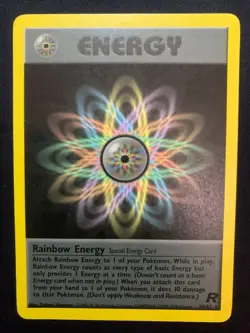 RAINBOW ENERGY - 80/82 - TEAM ROCKET - RARE POKEMON CARD - LP - Image 1
