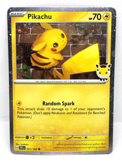 Pikachu Stamped 2026 Pokemon Day 30th Anniversary Pokemon TCG Promo Card 051/162 - Image 1